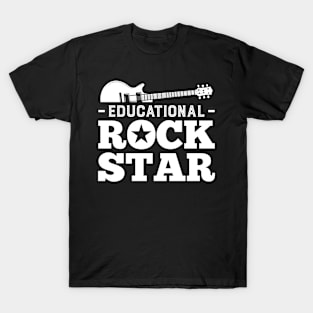 The Best Educational Rockstar Rock Out Teachers Gift T-Shirt